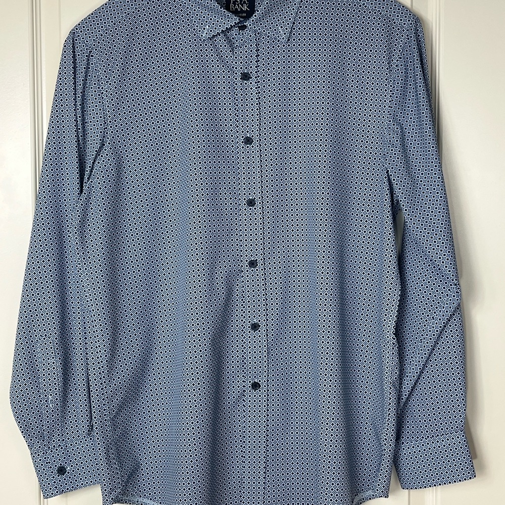 Jos. A. Bank Blue Casual Button Down Shirt